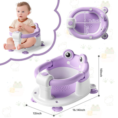 Baby Bath Seat for Babies 6 Months & up Non-Slip Toddler Bath Seats for Sitting Up Infant Bathtub