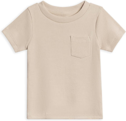 Colored Organics - Organic Cotton Toddler Short Sleeve Shirts - Baby Toddler and Kids Tops - Girls and Boys Tees