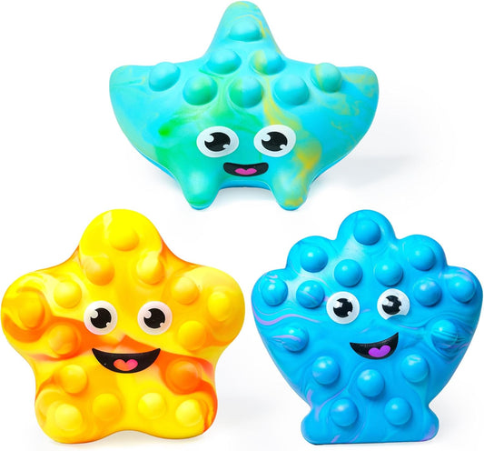 Tub Works® Tub Poppers™ Popping Kids & Toddler Bath Toys, 3 Pack | Push, Poke, Squish & Pop it