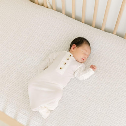 Crane Baby Crib Sheet, Neutral Hashtag Crib Sheets & Toddler Sheets, 100% Cotton Crib Sheets for
