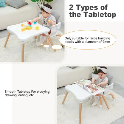 Baby High Chair, 7 in 1 Convertible High Chairs for Babies and Toddlers, Kids Learning Table