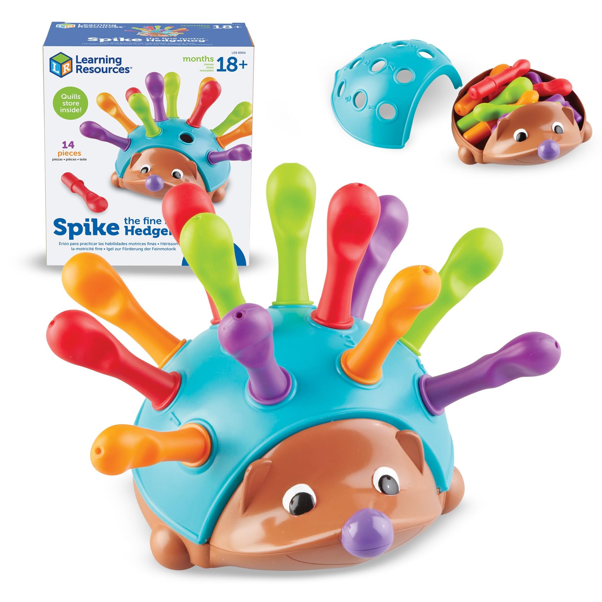 Learning Resources Spike The Fine Motor Hedgehog - Toddler Montessori Toys, Stacking Shape, Gifts