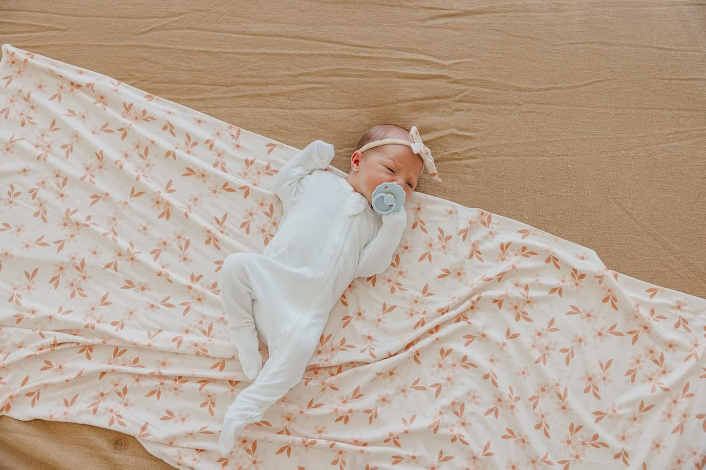 Copper Pearl Baby Swaddle Blanket - Premium Knit Baby Blanket, Large Soft Stretchy Receiving