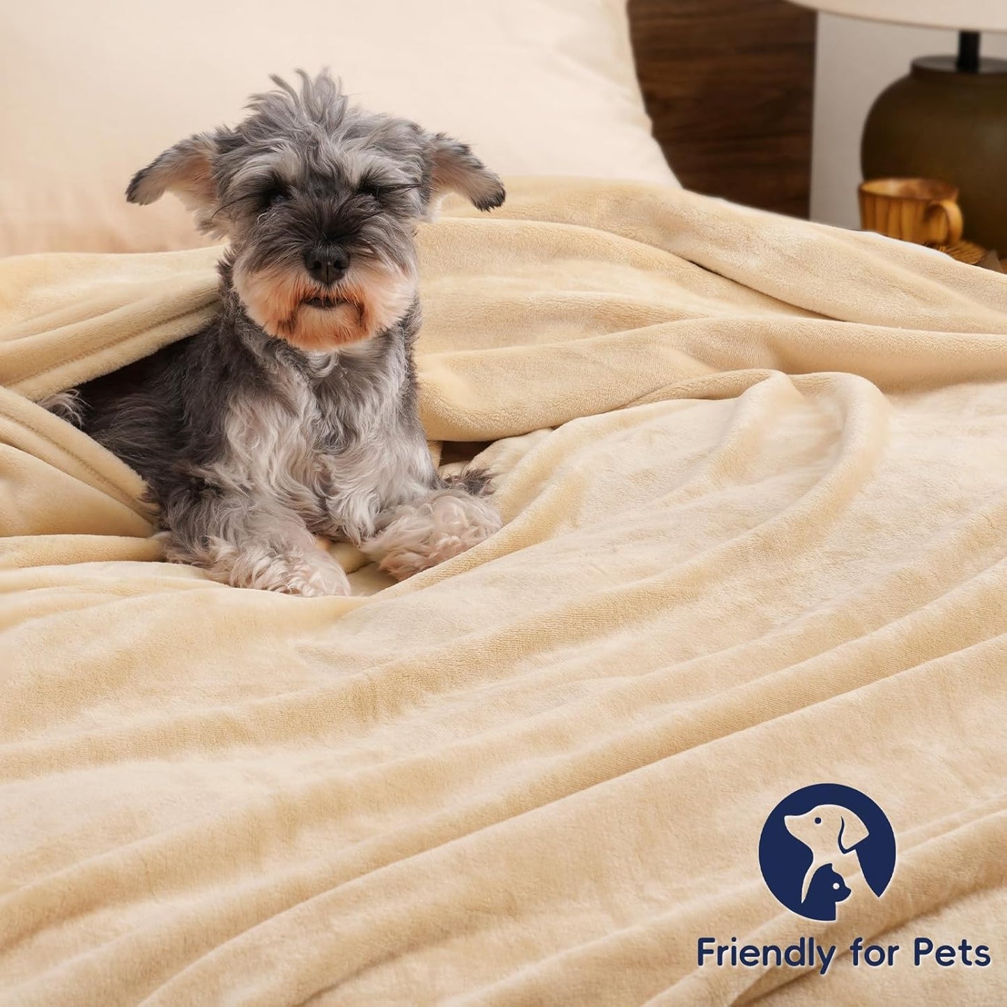 PHF Ultra Soft Fleece Blanket Twin Size, No Shed No Pilling Luxury Plush Cozy 300GSM Lightweight