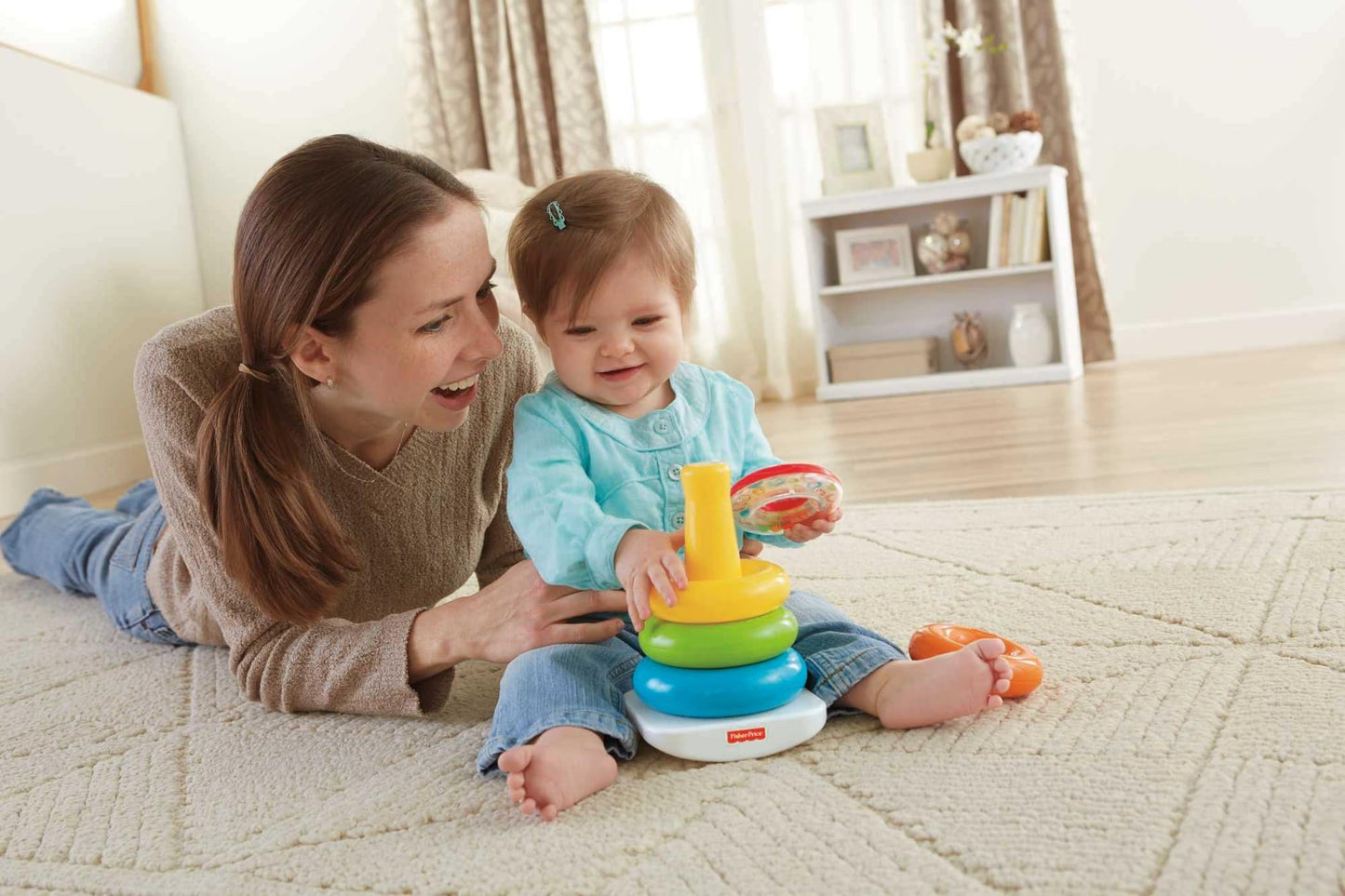 Fisher-Price Baby’s First Blocks & Rock-a-Stack Toy Set