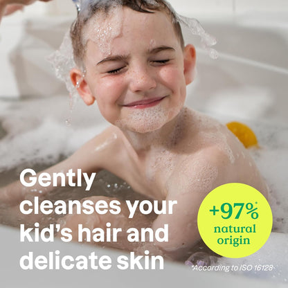 ATTITUDE Shampoo and Body Wash for Kids, EWG Verified Hair and Body Cleanser, Dermatologically
