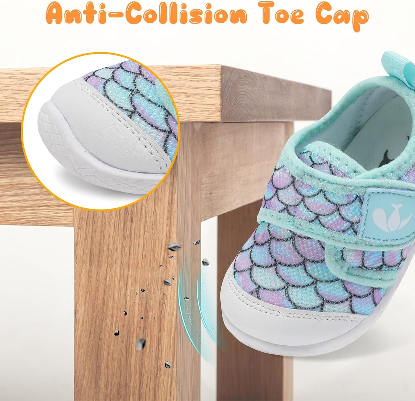 FEETCITY Baby First Walking Shoes Boys Girls Infant Sneakers Crib Shoes Breathable Lightweight Slip On Shoes