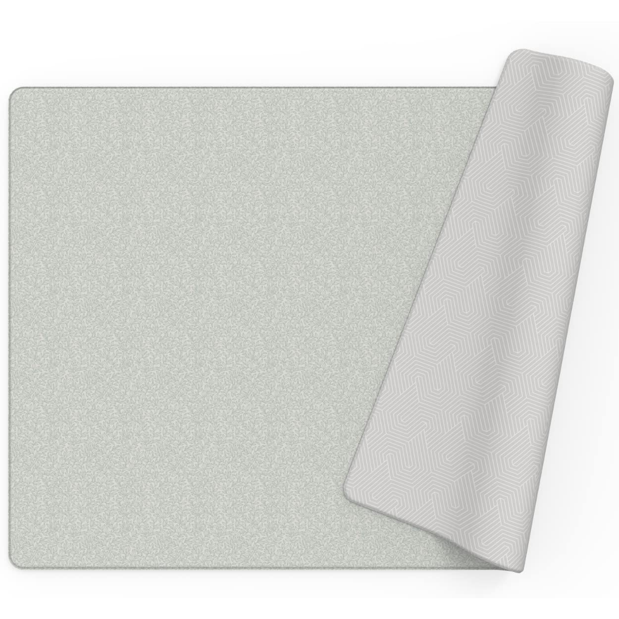 Baby Care Play Mat (Medium, Hygge - Twig & Maze) 73’’ x 49’’ Original One-Piece Reversible Rollable Waterproof Play Mat for Infants, Babies, Toddler, and Kids