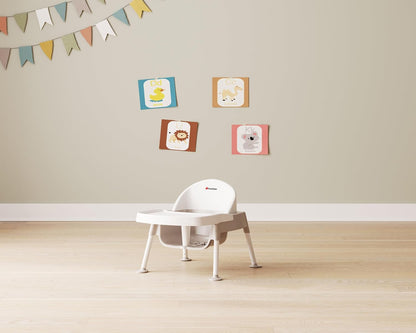 Foundations Secure Sitter 5" Feeding Chair, Stable “No Tip” Feet, 3-Point Adjustable Harness