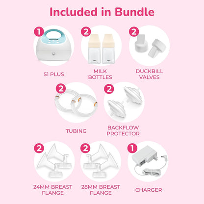 Spectra - S1 Plus Electric Breast Milk Pump for Baby Feeding - Convenient Breast Feeding Support