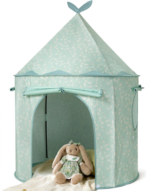 Tiny Land Kids Play Tent, Cute Green Pop Up Tent for Kids Indoor