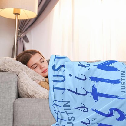 Ship Next Day, Custom Name Blanket - Printed in USA, Personalized Baby Blankets for Girls, Baby