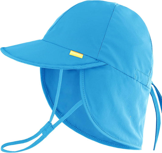 FURTALK Baby Sun Hat Summer Beach Hat UPF 50+ Adjustable Soft Baby Swim Hat with Neck Flap
