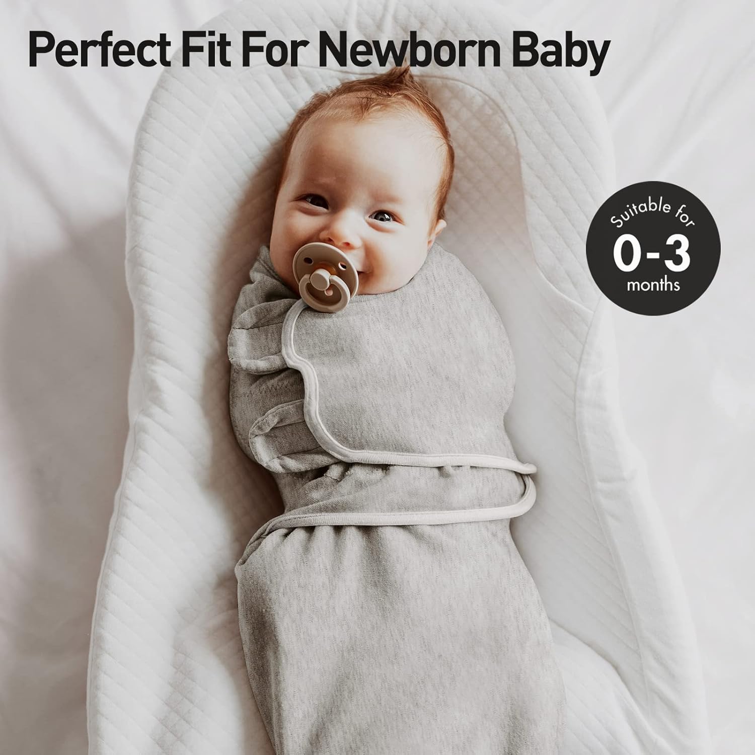 Organic Baby Swaddle Sleep Sacks, 2-Pack Swaddles for Newborns Baby Essentials, Infant 0-3 Months