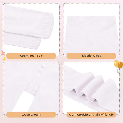 Girls Ballet Dance Tights for Toddler Baby Soft Athletic Leggings Infant Elastic Dance Tights for Girls