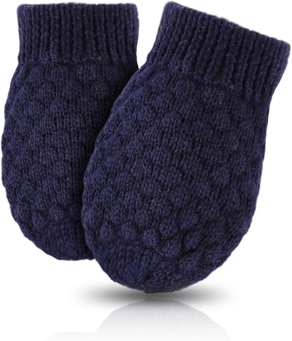 Baby Knit Mittens Toddler Boys Girls Gloves Winter Infant Newborn No Scratch Mitten 0-3 Years