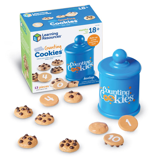 Learning Resources Smart Counting Cookies - Chocolate Chip Play Food, Preschool Activities, Toddler