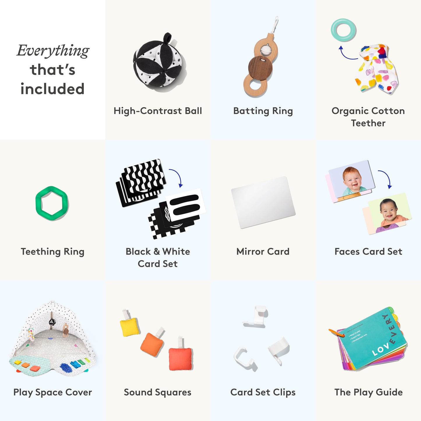 Lovevery, The Play Gym, 5-Stage Baby Developmental for Full Year of Play