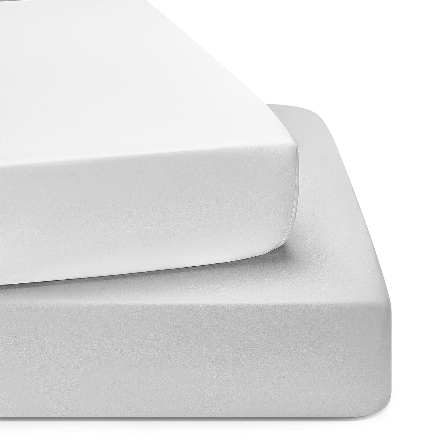TILLYOU Baby Crib Sheets for Boys Girls, Fitted Crib Sheet 2 Pack for Standard Crib and Toddler