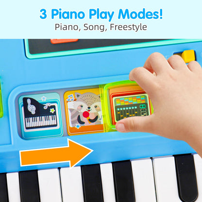 Baby DJ Table Musical Piano Toys for Toddlers Boys Girls with Music & Light