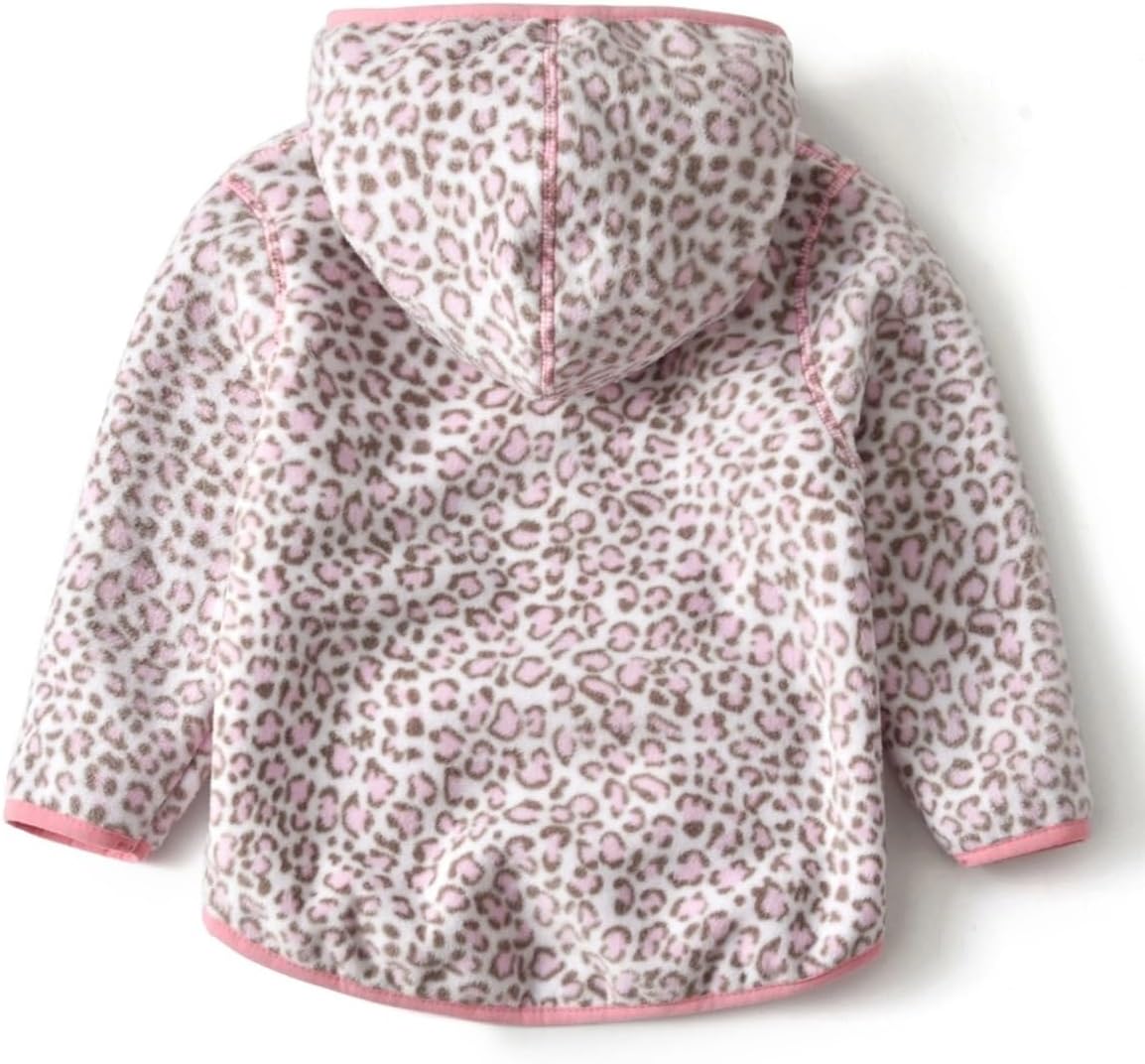Toddler Printed Polar Fleece hooded Jacket Baby Boys Girls Kids Winter Warm Spring Autumn Outerwear Soft Lightweight