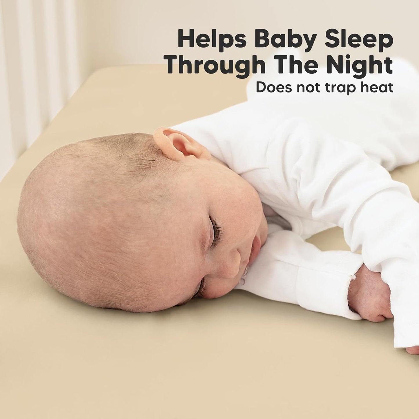 KeaBabies 2-Pack Organic Crib Sheets for Boys, Girls - 52x28 Fitted Crib Mattress Sheet Neutral