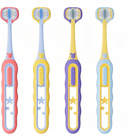 EASICUTI Soft Toddler Toothbrushes, Efficient 3 Sided Toothbrush, Baby Toothbrush 12 Months and up