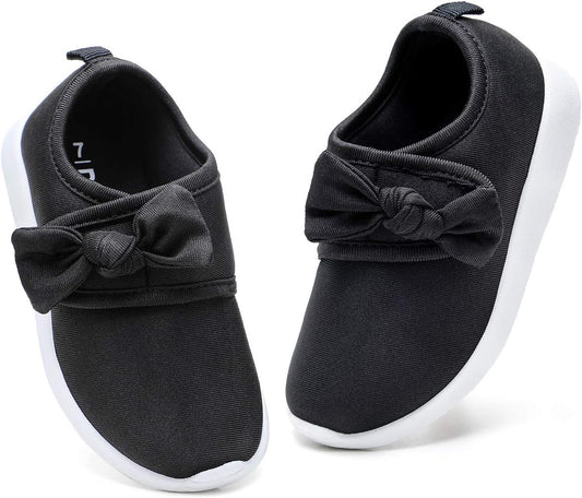 nerteo Toddler Girl Shoes Lightweight Slip On Sneakers for Kids