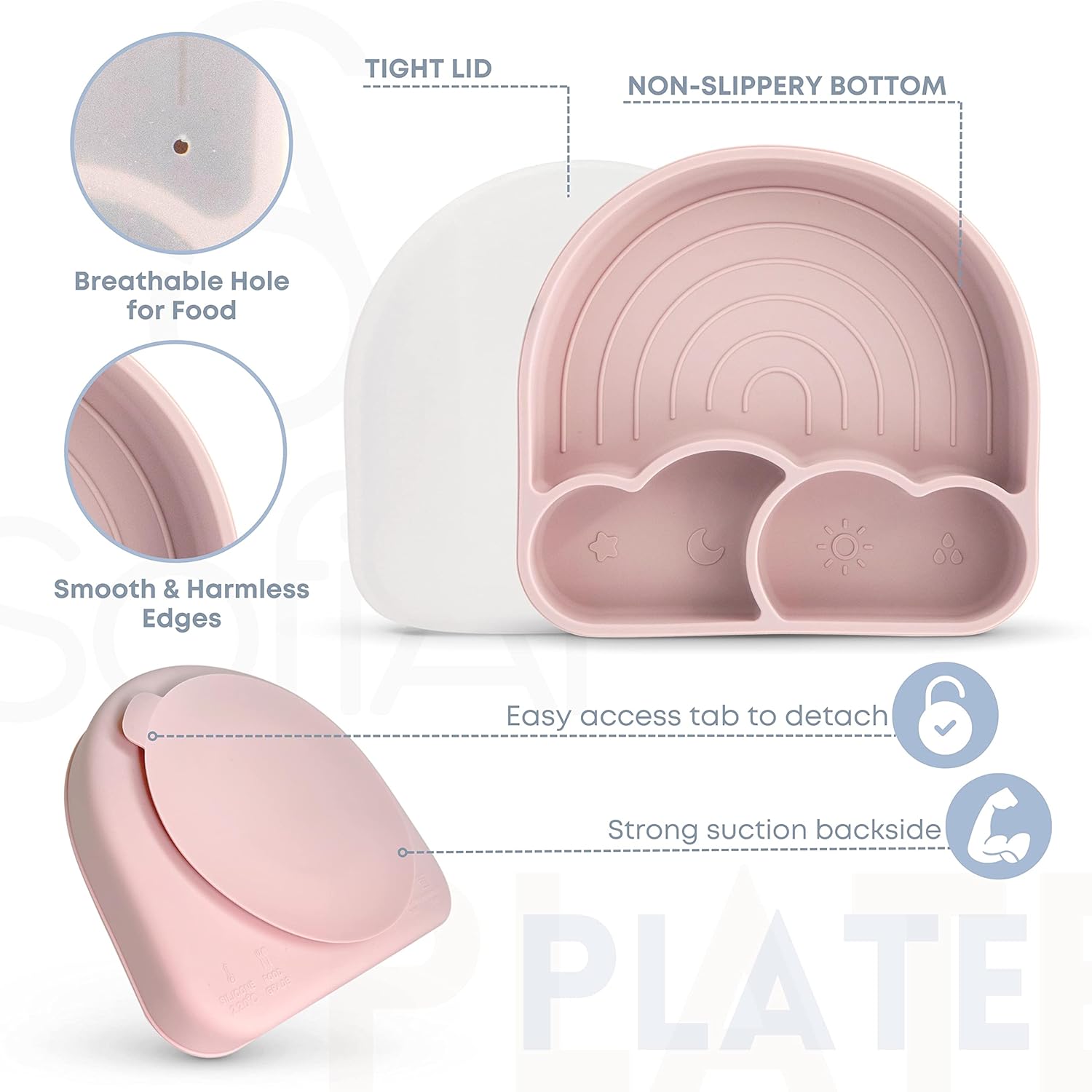 All In One Silicone Feeding Set - Safe for 6-12 Months - Non-Toxic Baby Led Weaning Supplies