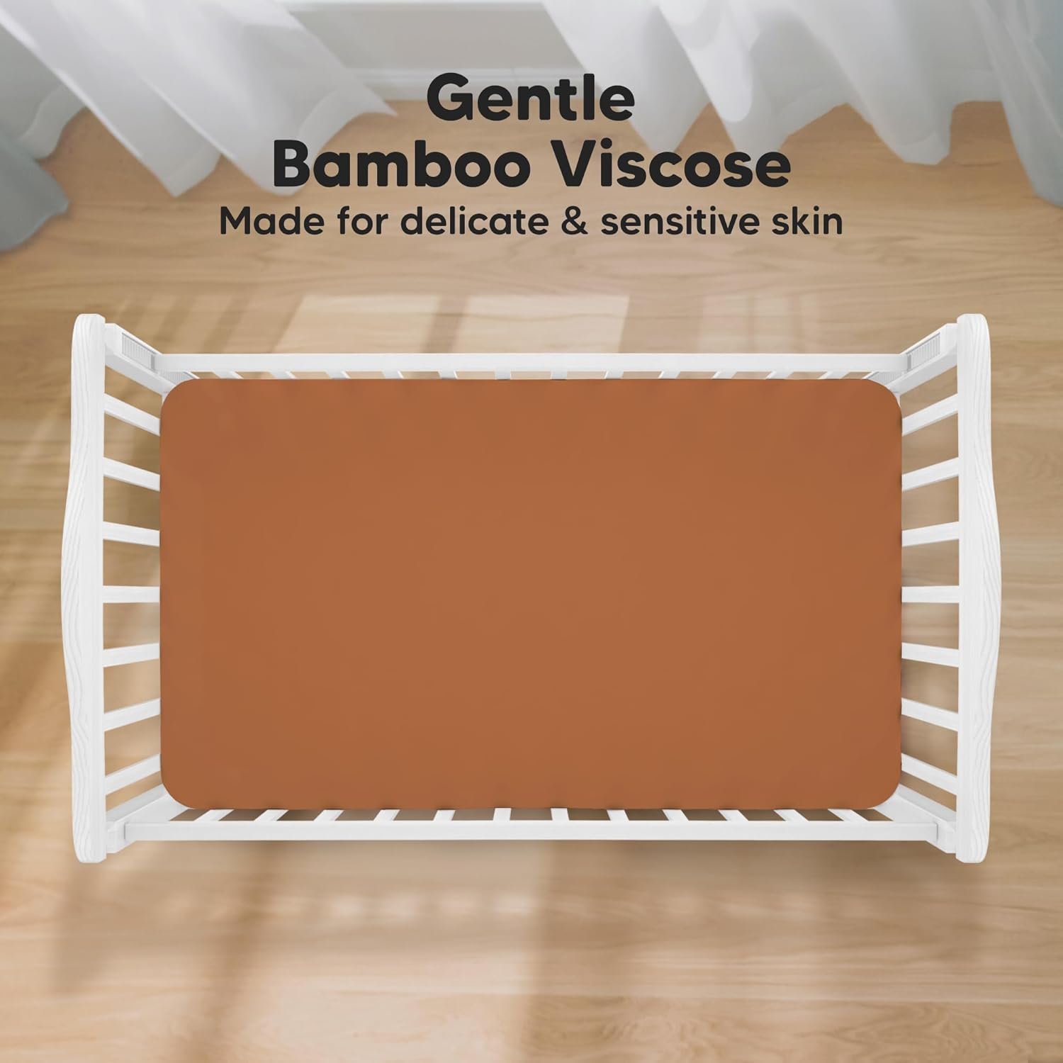 KeaBabies 2-Pack Baby Crib Sheets for Boys, Girls - 52x28 Viscose Derived from Bamboo Toddler Bed