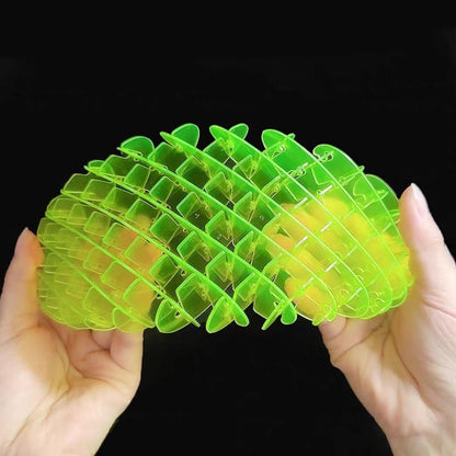 Fidget Worm Toy｜Sensory Slug Fidget Toy｜ Fidget Toy for Kids&Adults｜ Quiet EDC Resistance Fidget Toy ｜Funny Pocket Fidget Toy｜Sensory Stress Anxiety Relief Toys (Small)
