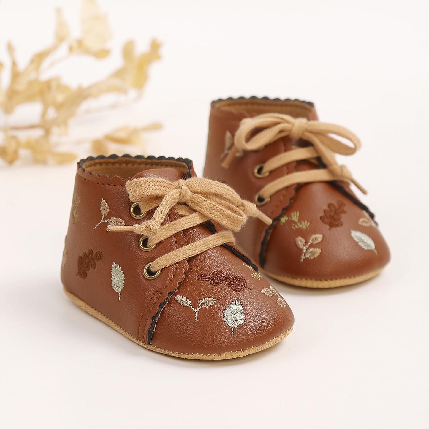 Baby Shoes Mary Jane Flats Non Slip Soft Sole Infant Toddler Sneakers First Walkers Party Christmas Dress Shoes