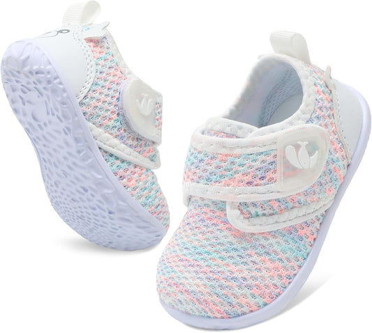 FEETCITY Baby Walking Shoes Barefoot Baby Shoes Infant Sneakers Newborn Crib Shoe Lightweight Flexible Slip On Shoe
