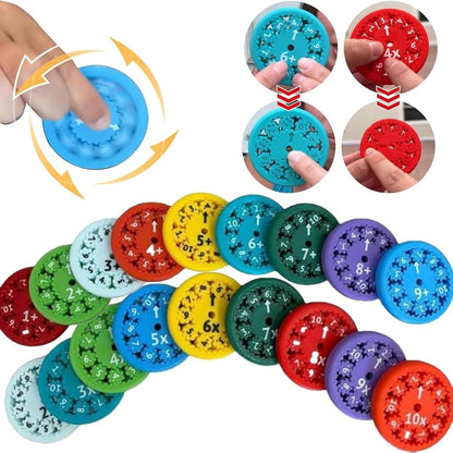 Math Fidget Spinners, Math Fact Fidget Spinners, Division and Multiplication on One Fidget, Math Fidget Toy, Fidgeters Who are Learning Math (Multiply Or Divide 9pcs)