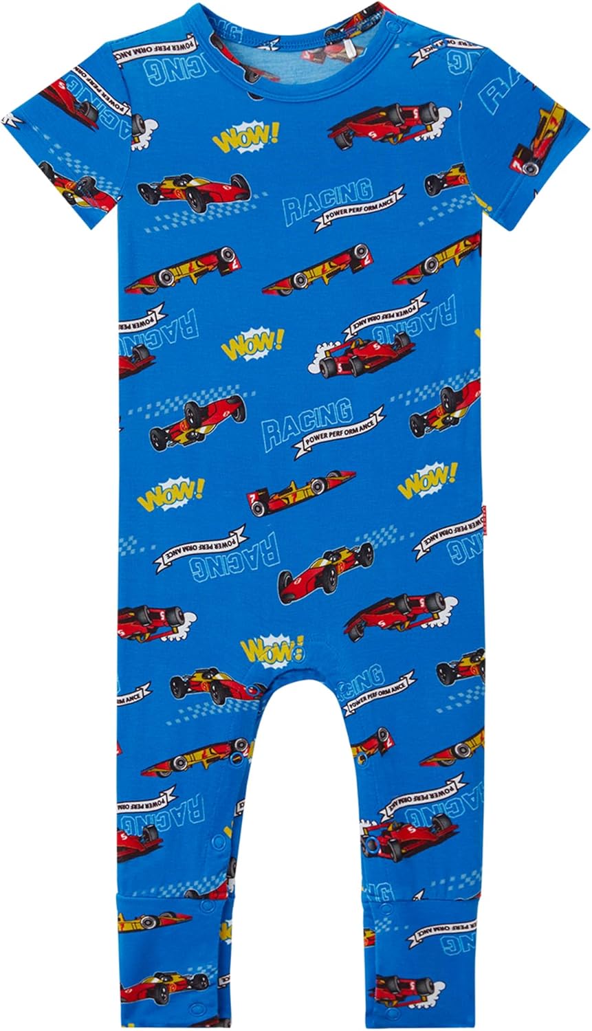 Bamboo Viscose Baby Boy Romper Short Sleeve Long Leg Jumpsuit Summer Outfit