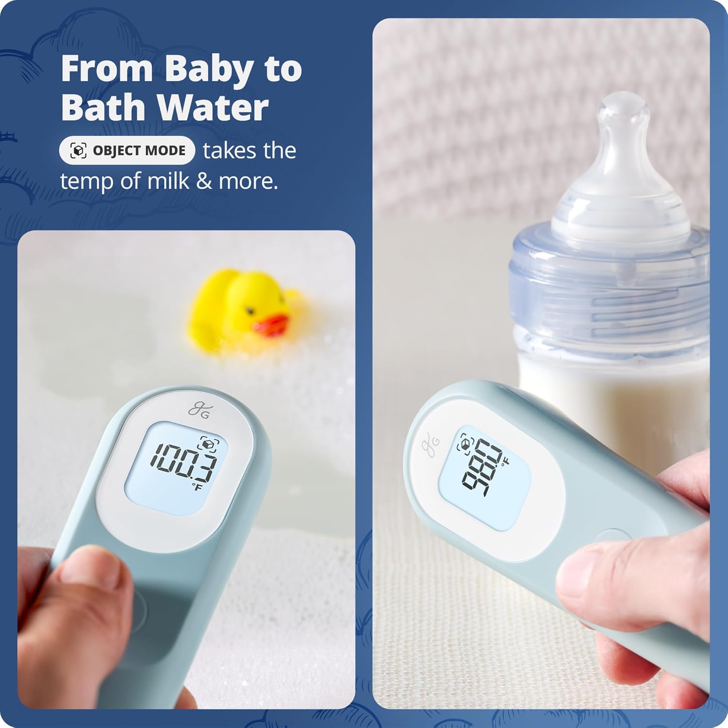 Greater Goods No-Touch Infrared Digital Thermometer for Adults, Kids, and Babies, Forehead