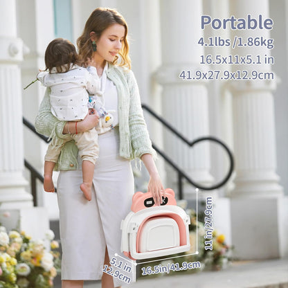 Collapsible Baby Bathtub for Newborn to Toddler (0-18 Month) - Portable Baby Bath Tub for Travel