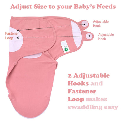 Bublo Baby Organic Swaddles for Newborns – Zipper Swaddles 0-3 Months, 3-Pack – Infant Sleep Sack