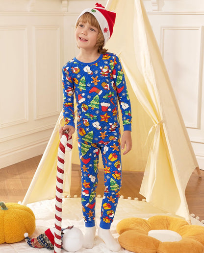 Bamboo Viscose Toddler Pajamas Boys Girls Baby 12M-8Y Pjs Sets Kids 2pcs Snug fit Long-Sleeve Sleepwear