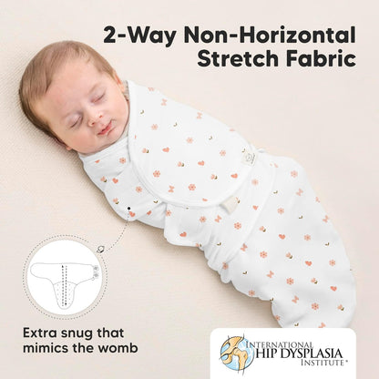 KeaBabies 3-Pack Organic Baby Swaddle Sleep Sacks - Swaddles for Newborns, Infant 3-6 Months, Baby