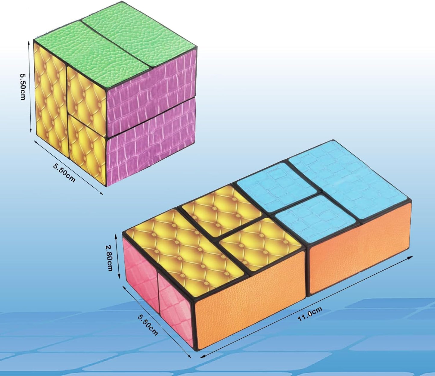 Infinity Cube Fidget Toys for Kids and Adults Anxiety Relief Cubes for ADD ADHD OCD Autism Sensory Toys Fidget Cool Gadgets Cube Unique Boys and Girls and Adult Birthday Gift
