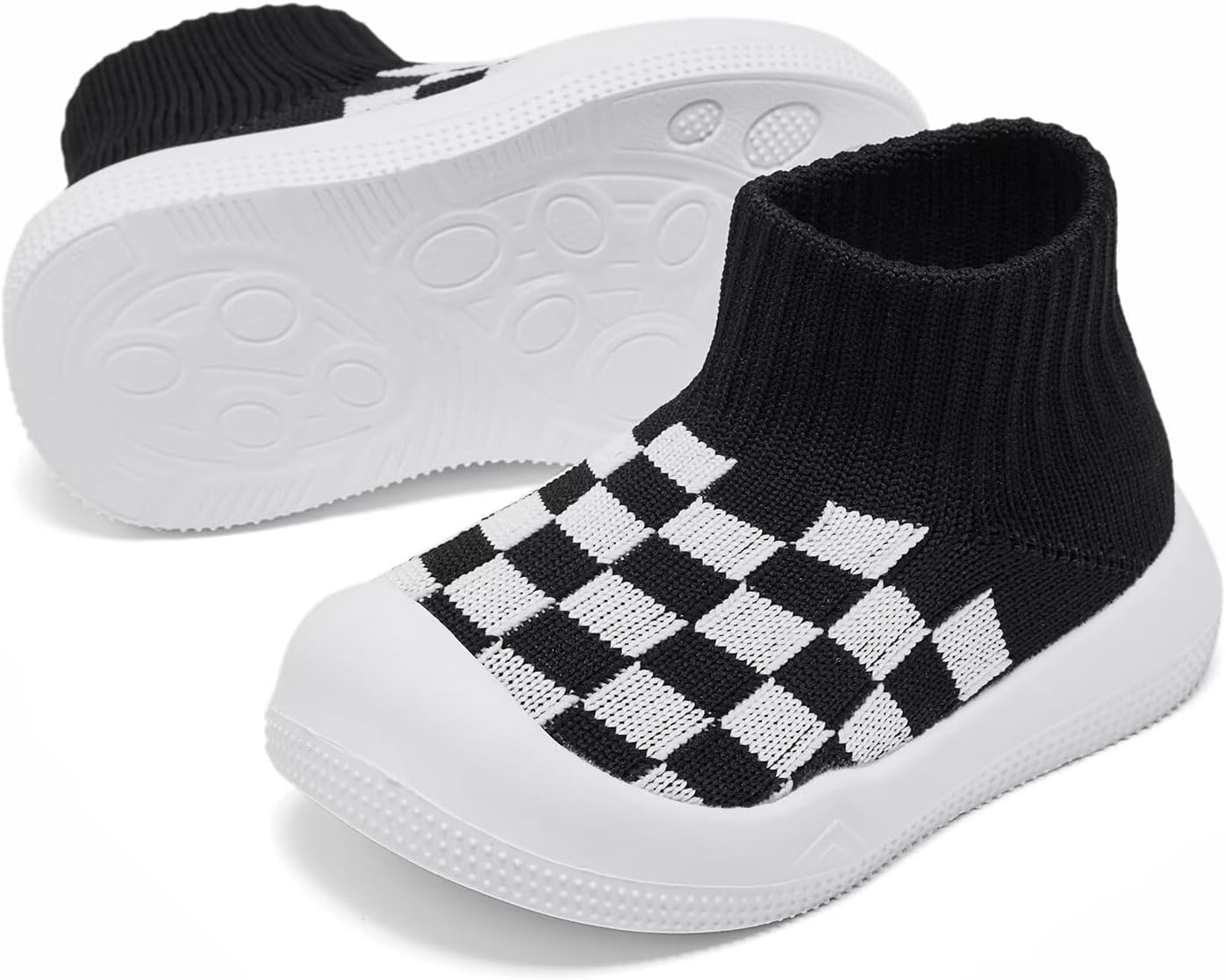 Eashi Baby Boy Girl Non-Skid Indoor Infant Walking Shoes Breathable Warm Elastic Sock Shoes with Memory Sole Protect Toes Outdoor Sneakers