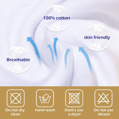 BIG ELEPHANT Potty Training Underwear - 10 Pack, 100% Cotton Absorbent Unisex Toddler Pee Pants for Boys Girls