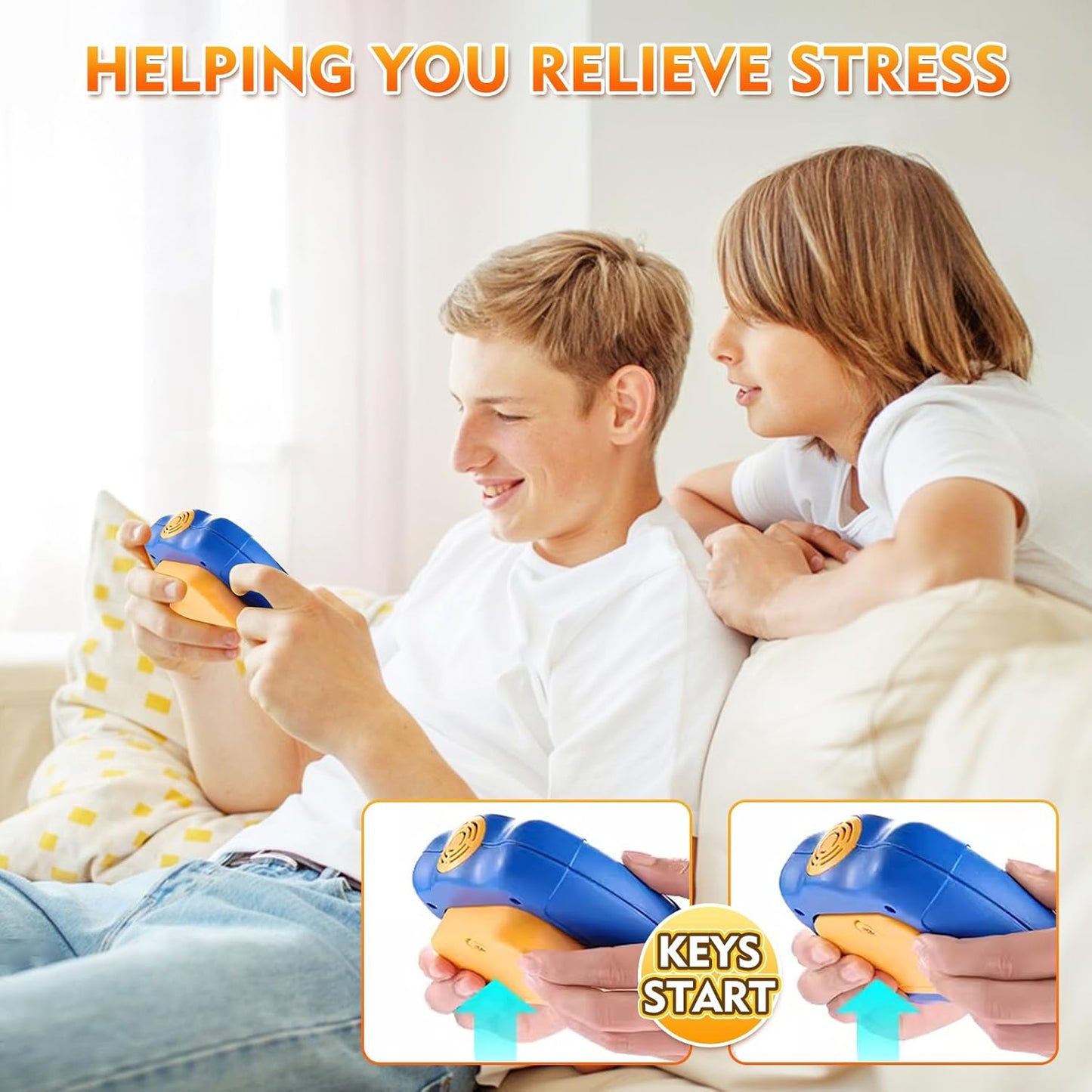 Light Up Bubble Fidget Toy, Electronic Quick Push Game Console, Birthday Gifts for 6 7 8 9 10-12 Year Boys and Girls, Handheld Puzzle Game Sensory Toys for Family Party