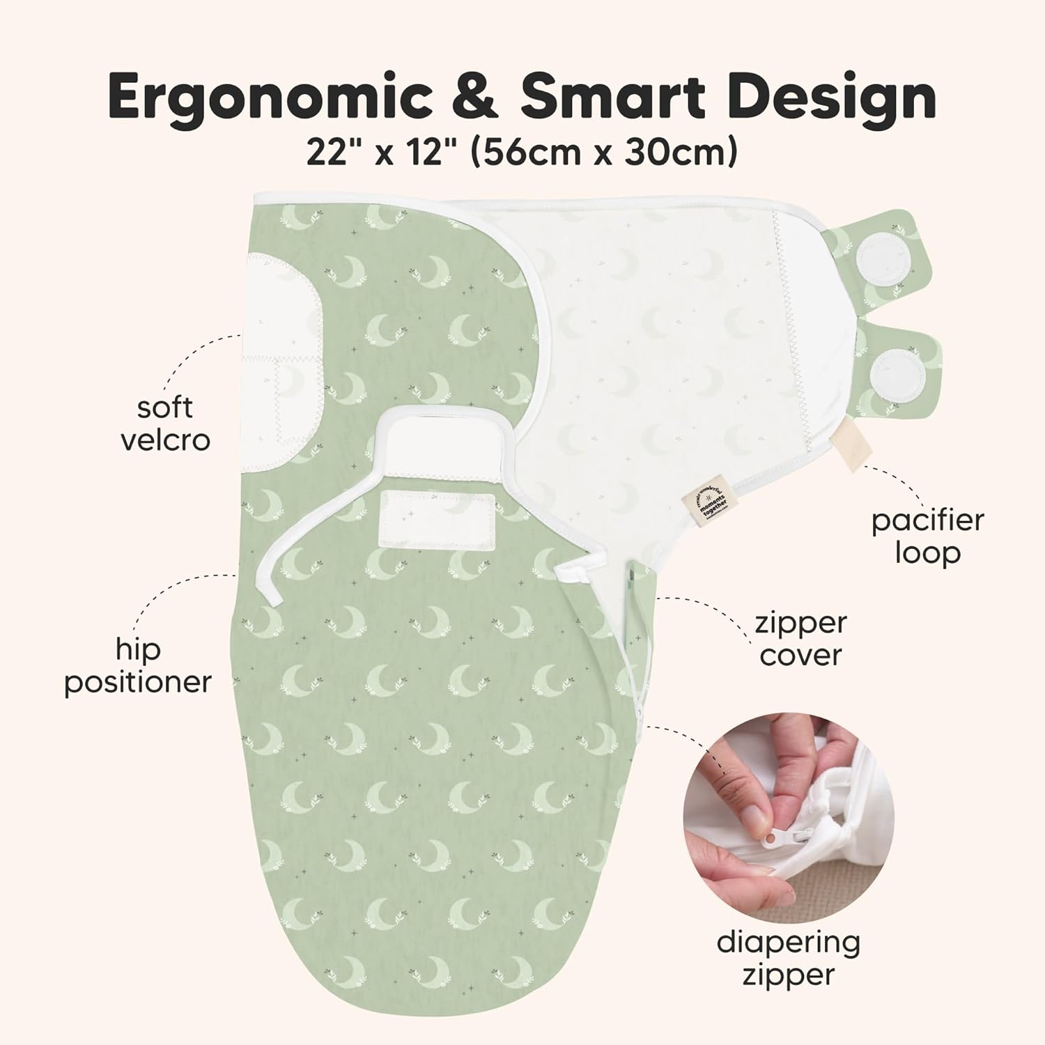 Baby Swaddle Sleep Sacks with Zipper - 3-Pack Swaddles for Newborns 0-3 Months, Infant, Baby Girls