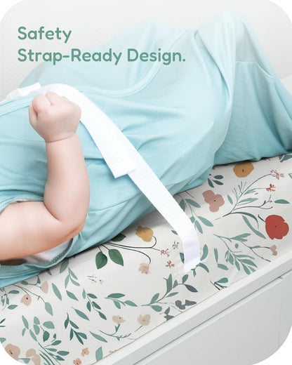 Extra Stretchy Changing Pad Cover, Ultra Soft Premium Jersey Knit Changing Pad Sheets, Unisex for Boys Girls, Fits All Standard Changing Tables/Dresser Tops - 2 Pack