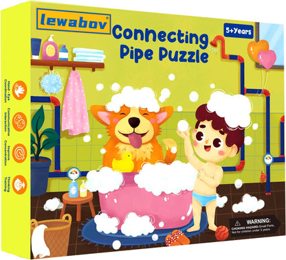 Logical Puzzle,Sequence Matching Game,with Game Cards（30 Scenes）,Classic Path Planning Game,STEM Educational Toys,Family Game,Logic Labyrinth Games for Adults and Kids(2 Puzzles).
