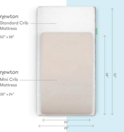 Newton Baby Mini Crib Fitted Sheets (2-Pack) | Organic Muslin Cotton, Ultra Breathable & Soft Baby