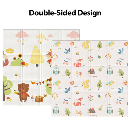XVISHX Baby Play Mat, 50 x 50 Inch Play Mat Perfect for Use Baby Playpen, Foldable Baby Foam