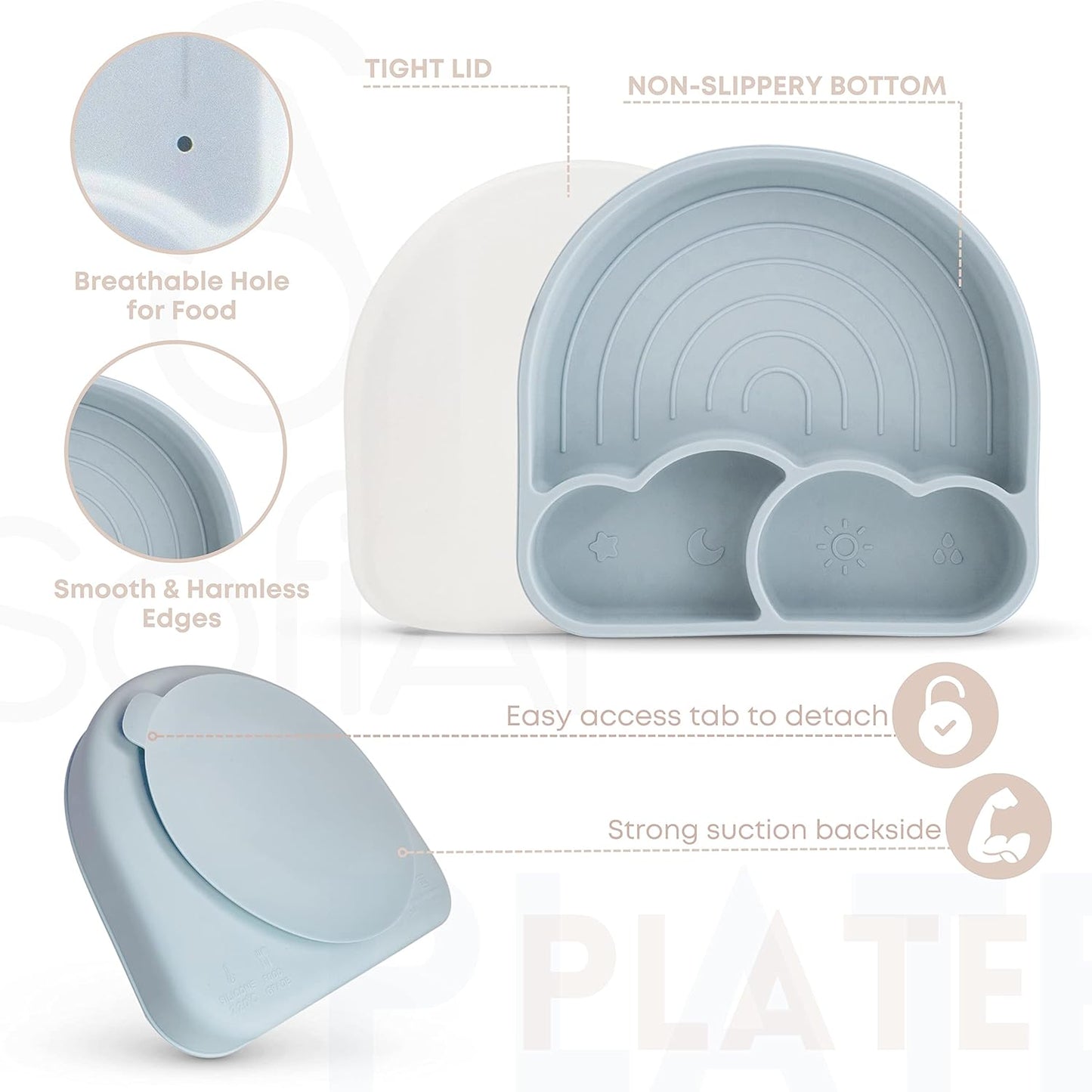 All In One Silicone Feeding Set - Safe for 6-12 Months - Non-Toxic Baby Led Weaning Supplies